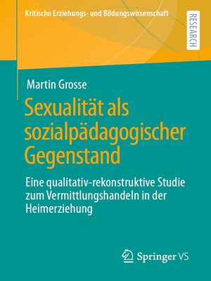 cover image of Sexualität als sozialpädagogischer Gegenstand